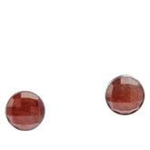 Jay King Sterling Silver Strawberry Quartz Stud Earrings, 1/2"